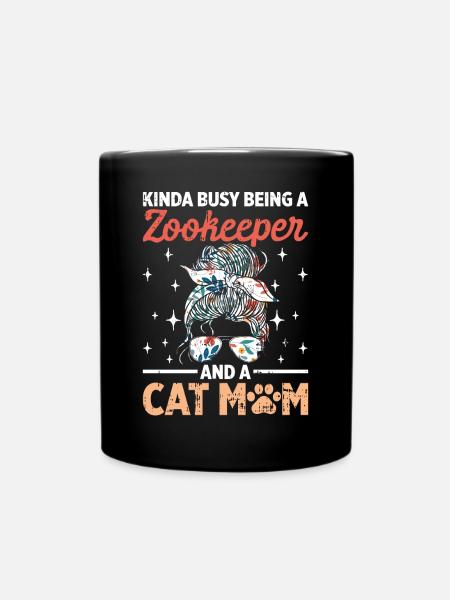 Zoowärter - Tasse einfarbig - Schwarz