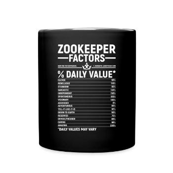 Zoowärter - Tasse einfarbig - Schwarz - Vorne