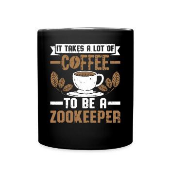 Zoowärter - Tasse einfarbig - Schwarz - Vorne