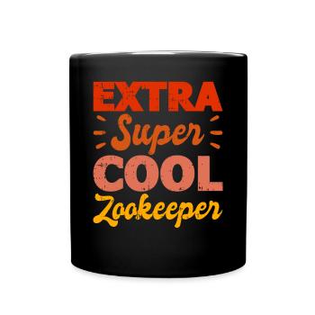 Zoowärter - Tasse einfarbig - Schwarz - Vorne