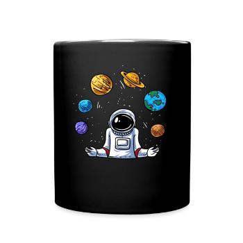 Jonglieren - Tasse einfarbig - Schwarz - Vorne