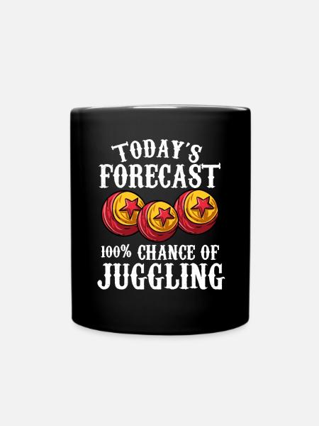 Jonglieren - Tasse einfarbig - Schwarz