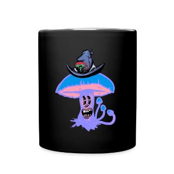 Champignon fantastique Habitant de la forêt Conte de fées Champignons Nature de la forêt - Mug uni - noir - Devant