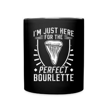 Fossils, Shark Tooth - Fossil Hunter - Full Colour Mug - black - Front