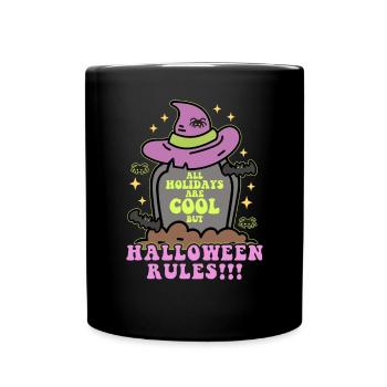 Halloween Costume Party Sorcière Cadeau Effrayant - Mug uni - noir - Devant