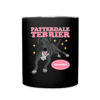 Patterdale Terrier Grandma | Dog Owner Gift - Full Colour Mug - black - Front