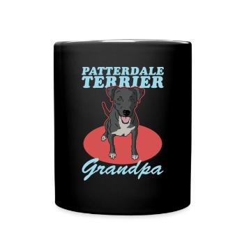 Patterdale Terrier Grandpa Dog Owner Gift - Full Colour Mug - black - Front