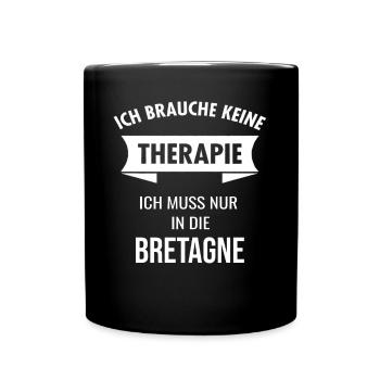 Bretagne Frankreich Urlaub Bretonen Idee - Tasse einfarbig - Schwarz - Vorne