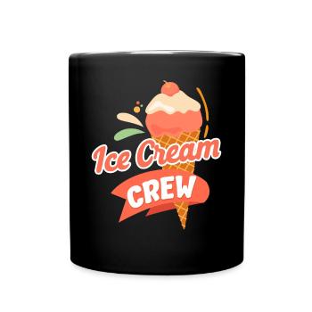 Ice Cream Cone Ice Cream Crew - Tasse einfarbig - Schwarz - Vorne