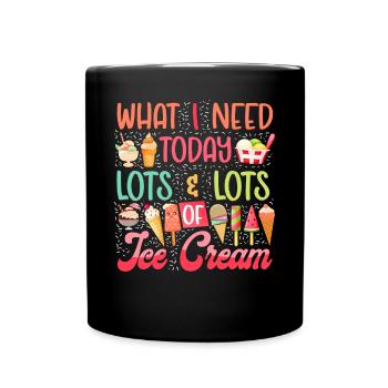 Ice Cream Cone Popsicle What I - Tasse einfarbig - Schwarz - Vorne