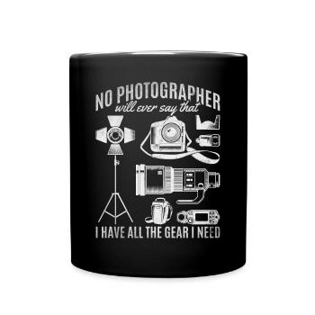 Aucun photographe ne dira jamais que... - Mug uni - noir - Devant