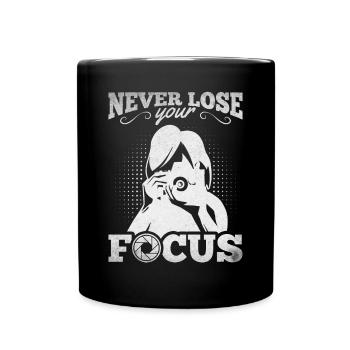 Photographer Camera Funny Photographer Never Lose - Full Colour Mug - black - Front