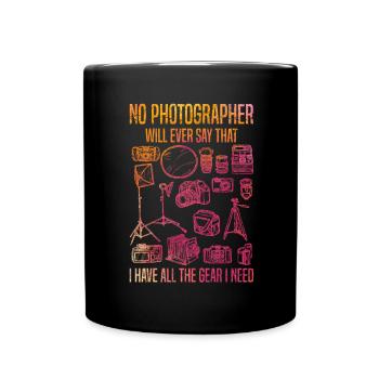 Aucun photographe ne pourra jamais faire aussi drôle - Mug uni - noir - Devant