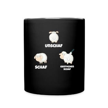 Photographe Sheep Unshaf Stung Sheep Drôle - Mug uni - noir - Devant