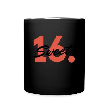 Sweet 16th - The 16th Birthday Birthday Party - Full Colour Mug - black - Front