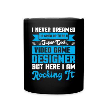 Video Game Designer - Tasse einfarbig - Schwarz - Vorne