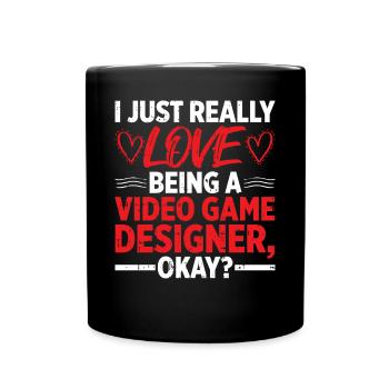 Video Game Designer - Tasse einfarbig - Schwarz - Vorne