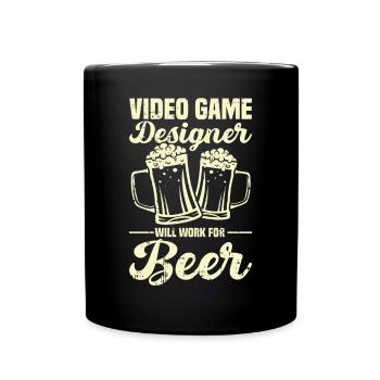 Video Game Designer - Tasse einfarbig - Schwarz - Vorne