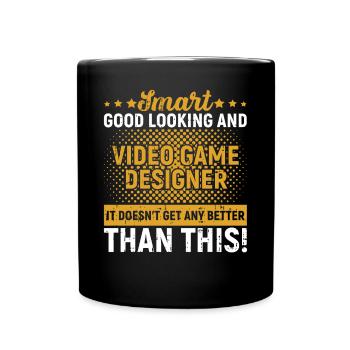 Video Game Designer - Tasse einfarbig - Schwarz - Vorne