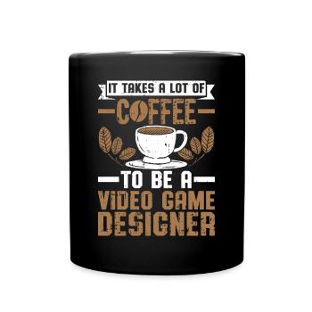 Video Game Designer - Tasse einfarbig - Schwarz - Vorne