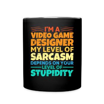 Video Game Designer - Tasse einfarbig - Schwarz - Vorne