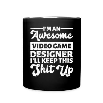 Video Game Designer - Tasse einfarbig - Schwarz - Vorne