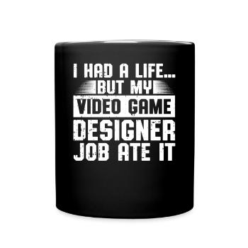 Video Game Designer - Tasse einfarbig - Schwarz - Vorne