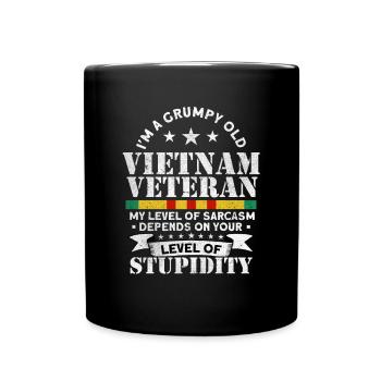Vietnam Veteran - Tasse einfarbig - Schwarz - Vorne