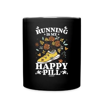 Running Jogging Sport Race Training Gift - Full Colour Mug - black - Front