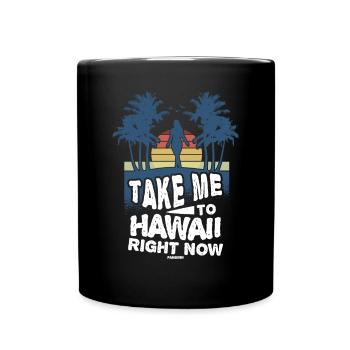Hawaï - Mug uni - noir - Devant