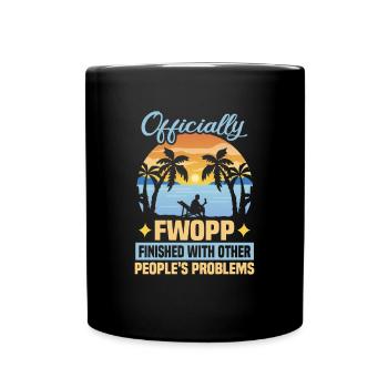 Retirement Gift idea Pensioner Work colleague - Full Colour Mug - black - Front