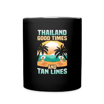 Thaïlande Beach Holiday by the Sea Design Beach Motif - Mug uni - noir - Devant