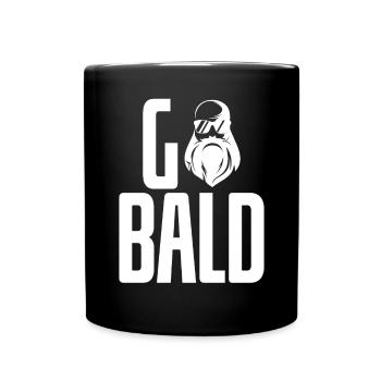 Bald Cool Sunglasses - Full Colour Mug - black - Front
