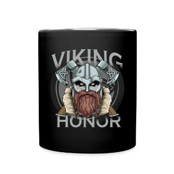 Die Ehre der Wikingerkrieger - Keltische Kultur - - Tasse einfarbig - Schwarz - Vorne