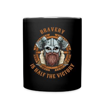 Wikinger Keltische Kultur Normannen Krieger - Tasse einfarbig - Schwarz - Vorne