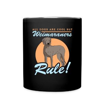 Weimaraner | Cadeau de propriétaire de chien de chien - Mug uni - noir - Devant