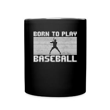 Baseball - Full Colour Mug - black - Front