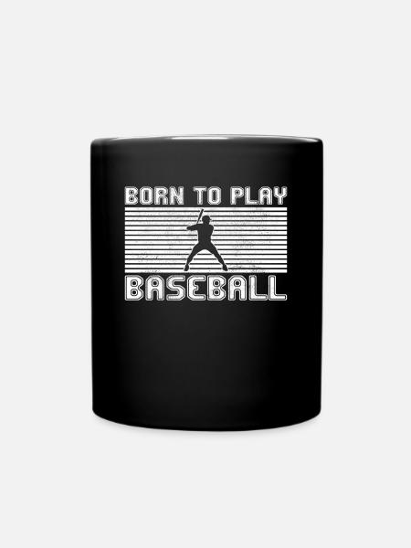 Baseball - Tasse einfarbig - Schwarz