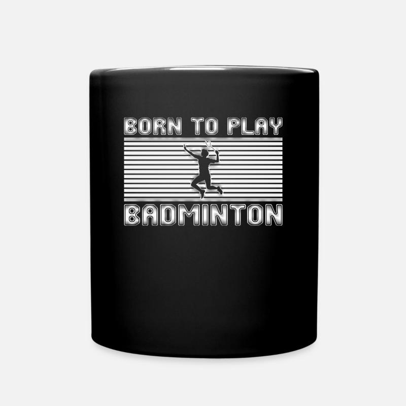 badminton - Mug uni - noir