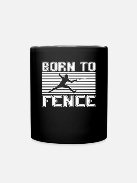 Fechten - Tasse einfarbig - Schwarz