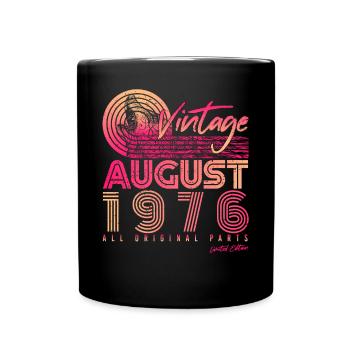 Retro 1976 in August - Full Colour Mug - black - Front