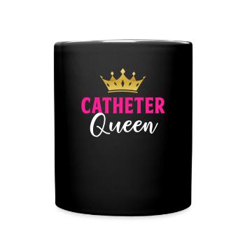 Catheter Queen, Nurse Dialysis Urology - Full Colour Mug - black - Front