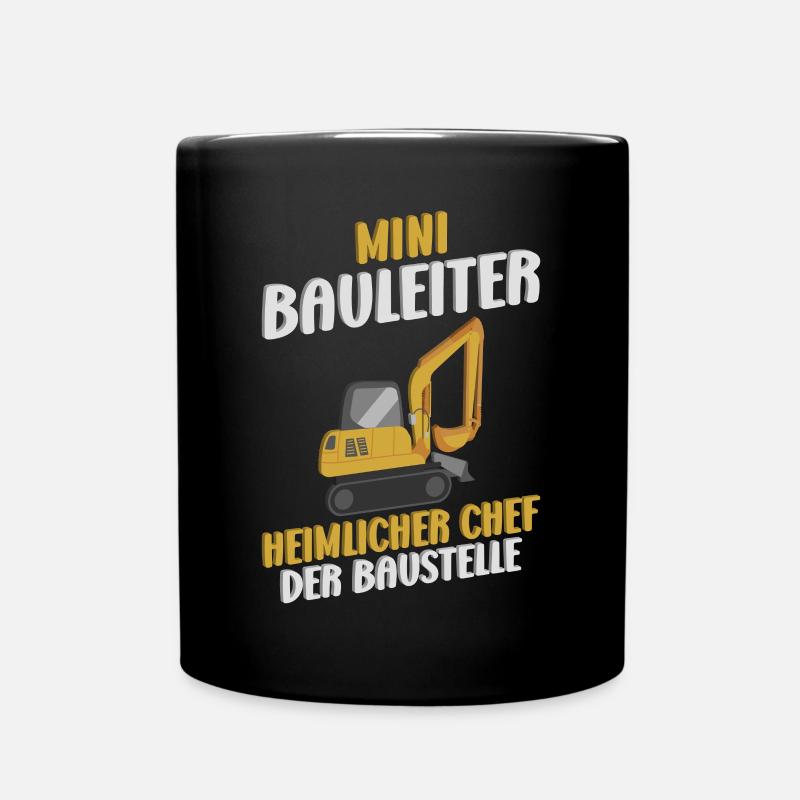 Bauleiter Bauherr und Eigenheim - Tasse einfarbig - Schwarz