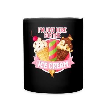 Ice Cream Cone Popsicle I'm Just - Tasse einfarbig - Schwarz - Vorne