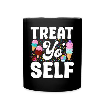 Ice Cream Cone Popsicle Treat Yo' - Tasse einfarbig - Schwarz - Vorne