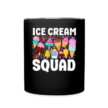 Ice Cream Team Cone Popsicle Ice - Tasse einfarbig - Schwarz - Vorne
