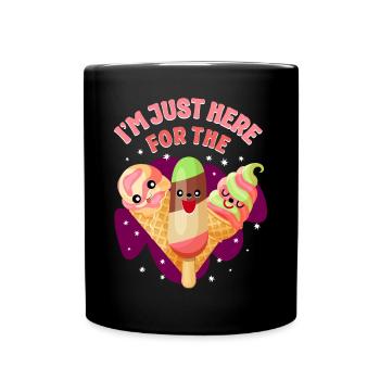 Ice Cream Cone Popsicle I'm Just - Tasse einfarbig - Schwarz - Vorne