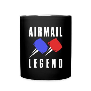 Airmail Legend Cornhole Shirt Gift - Full Colour Mug - black - Front