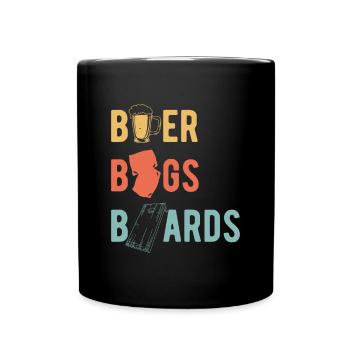 Beer Bags Boards Shirt Cornhole Gift - Full Colour Mug - black - Front