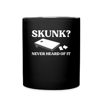 Skunk? Cornhole Shirt Geschenk - Tasse einfarbig - Schwarz - Vorne